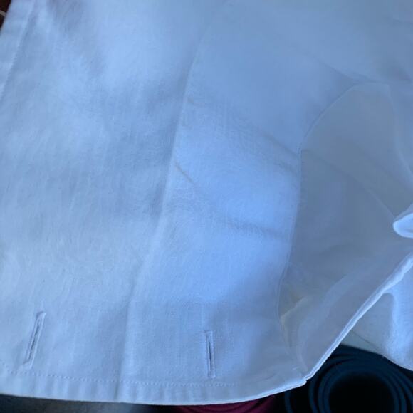 Ben Sherman Men's White Button Front Embossed Shirt Long Sleeve Large - Picture 5 of 5